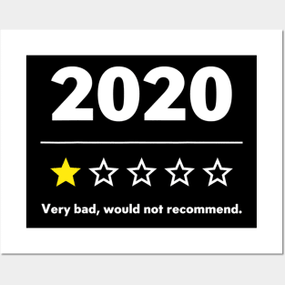 2020 Review Very Bad Would Not Recommend Shirt Posters and Art